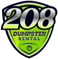 208 Dumpster Lime Green Logo